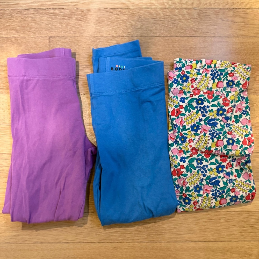 Mini Boden Leggings Set of 3 (Size 6-7)